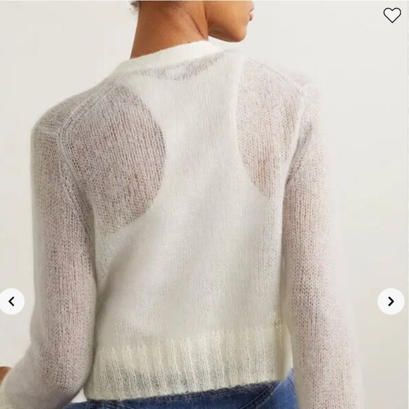 Acne Studios cropped mohair-blend cardigan - Picture 2 of 3